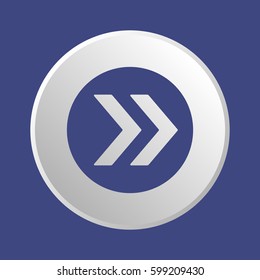  Arrow  icon, isolated. Flat design. 