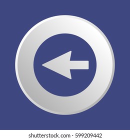  Arrow   icon, isolated. Flat design.