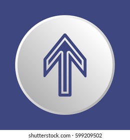  Arrow   icon, isolated. Flat design.