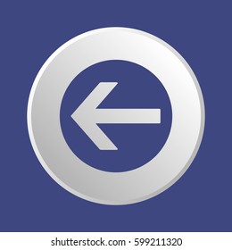  Arrow  icon, isolated. Flat design. 
