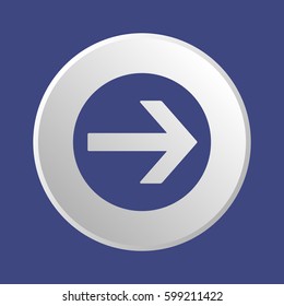  Arrow  icon, isolated. Flat design. 