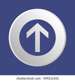  Arrow  icon, isolated. Flat design. 