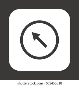  Arrow   icon,  isolated. Flat  design.
