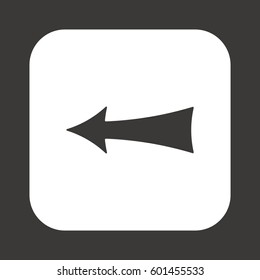  Arrow  icon,  isolated. Flat  design.