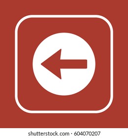  Arrow   icon, isolated. Flat design.