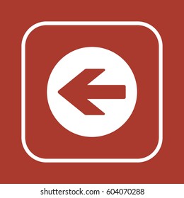  Arrow   icon, isolated. Flat design.