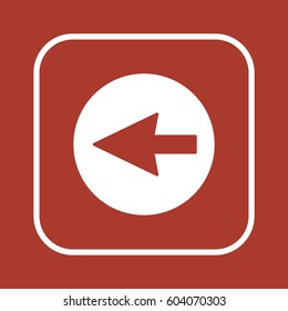 Arrow   icon, isolated. Flat design.