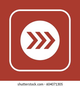  Arrow  icon, isolated. Flat design. 