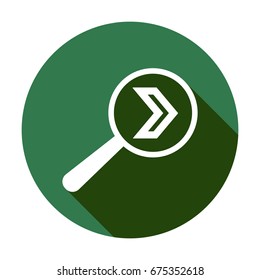  Arrow   icon, isolated. Flat  design. 