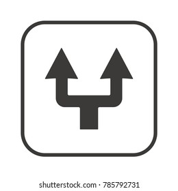  Arrow  icon, isolated. Flat design. 