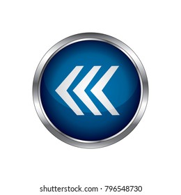 Arrow icon, isolated. Flat design, Vector beck arrow icon, 