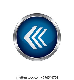 Arrow icon, isolated. Flat design, Vector beck arrow icon, 