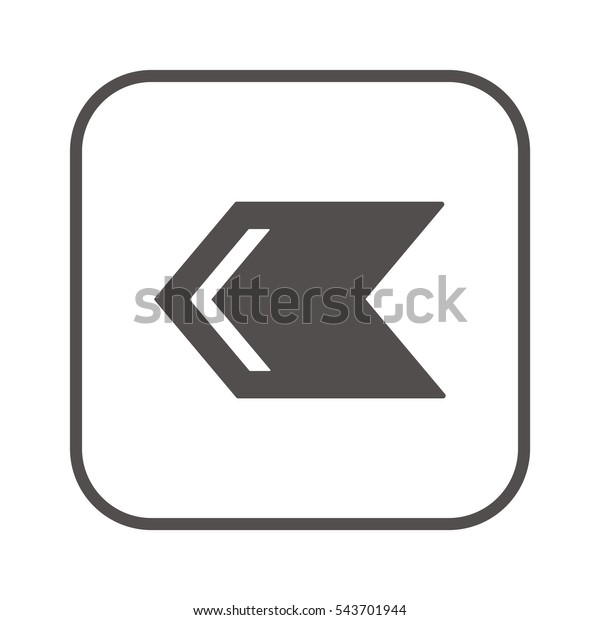  Arrow   icon,\
isolated. Flat  design. 