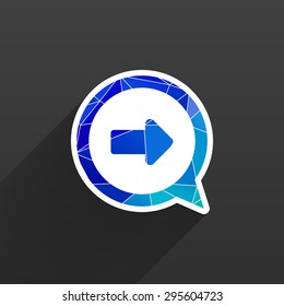 arrow up icon isolated move symbol element abstract