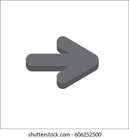 Arrow Icon isolated on light background for your web site design, logo, app, UI. Vector illustration, EPS10.
