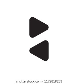 Arrow icon isolated on white background. Trendy arrow icon in flat style for web site. Creative arrow template for app, ui and logo. Vector illustration, eps 10