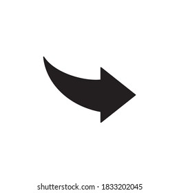 Arrow icon isolated on white background