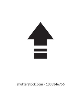 Pfeilsymbol einzeln auf weißem Hintergrund