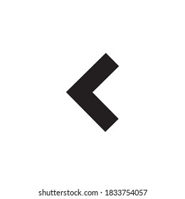 Icono de flecha aislado en fondo blanco