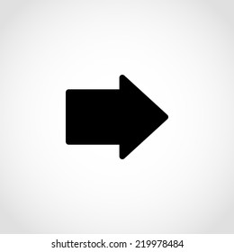 Arrow Icon Isolated on White Background