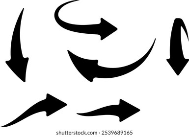 arrow icon isolated on white background