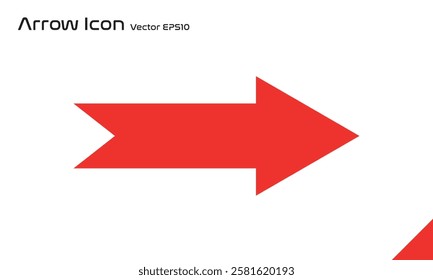 Arrow icon isolated on white background, Vector, EPS10