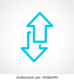 arrow Icon Isolated on White Background