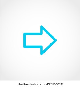 arrow Icon Isolated on White Background