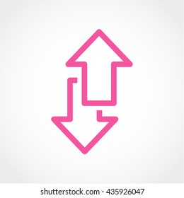 arrow Icon Isolated on White Background