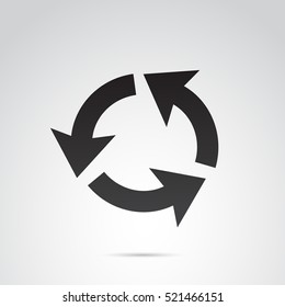 Arrow icon isolated on white background. Vector art.