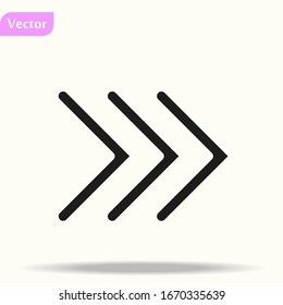 Arrow Icon. isolated perfect pixel with flat style in white background for UI, app, web site, logo. Vector illustration. eps10