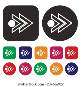 Arrow icon / isolated arrow icon / Vector