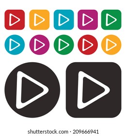 Arrow icon / isolated arrow icon / Vector