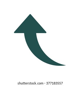 arrow Icon isolated vector flat design