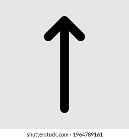 arrow up icon isolated vector illustration