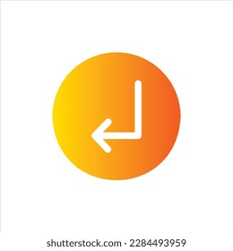 arrow icon with isolated vektor and transparent background.