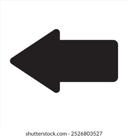 arrow icon or left direction indicator for traffic signs