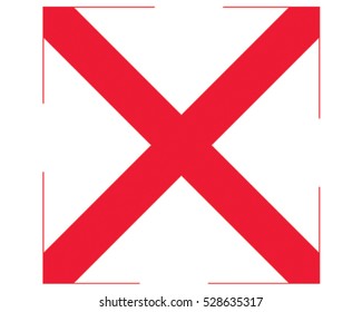Arrow Icon. Letter X Vector Illustration.