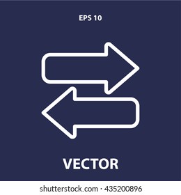 arrow icon. arrow line icon