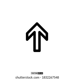 arrow up icon line, design inspiration vector template for interface