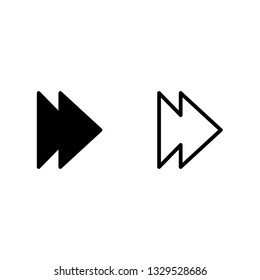 arrow icon.  line design. arrow set for web, site or application design