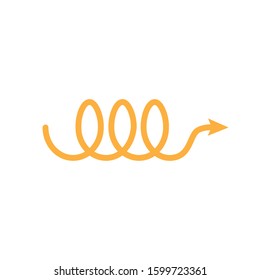 Arrow icon. Line design template