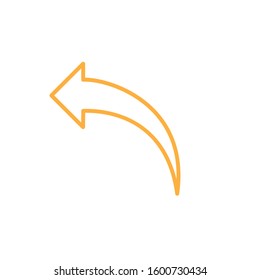 Arrow icon. Line design template