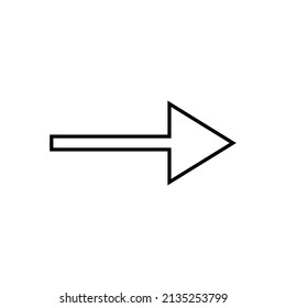 Arrow icon in line style