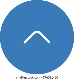 Up arrow icon. Line style up arrow vector