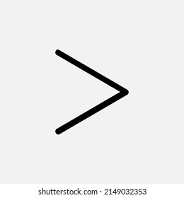 arrow icon line style in white background