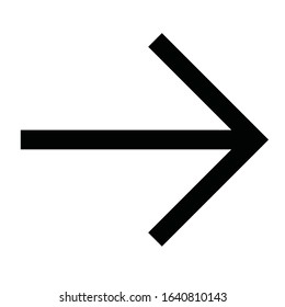 Arrow icon line ui black
