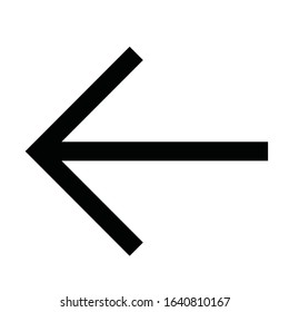 Arrow icon line ui black