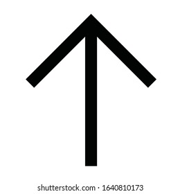 Arrow icon line ui black