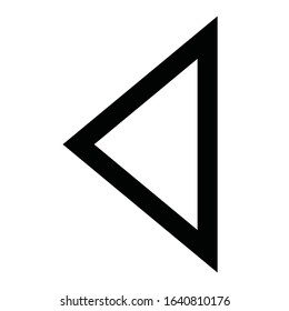 Arrow icon line ui black